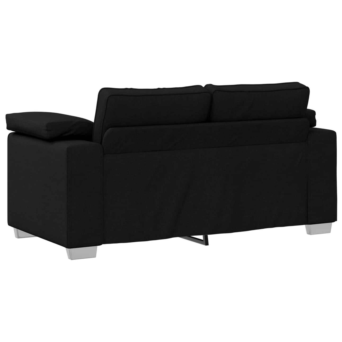 Sofa 3 pcs Schwarz 219 x 80 x 82 cm Leinenmischgewebe