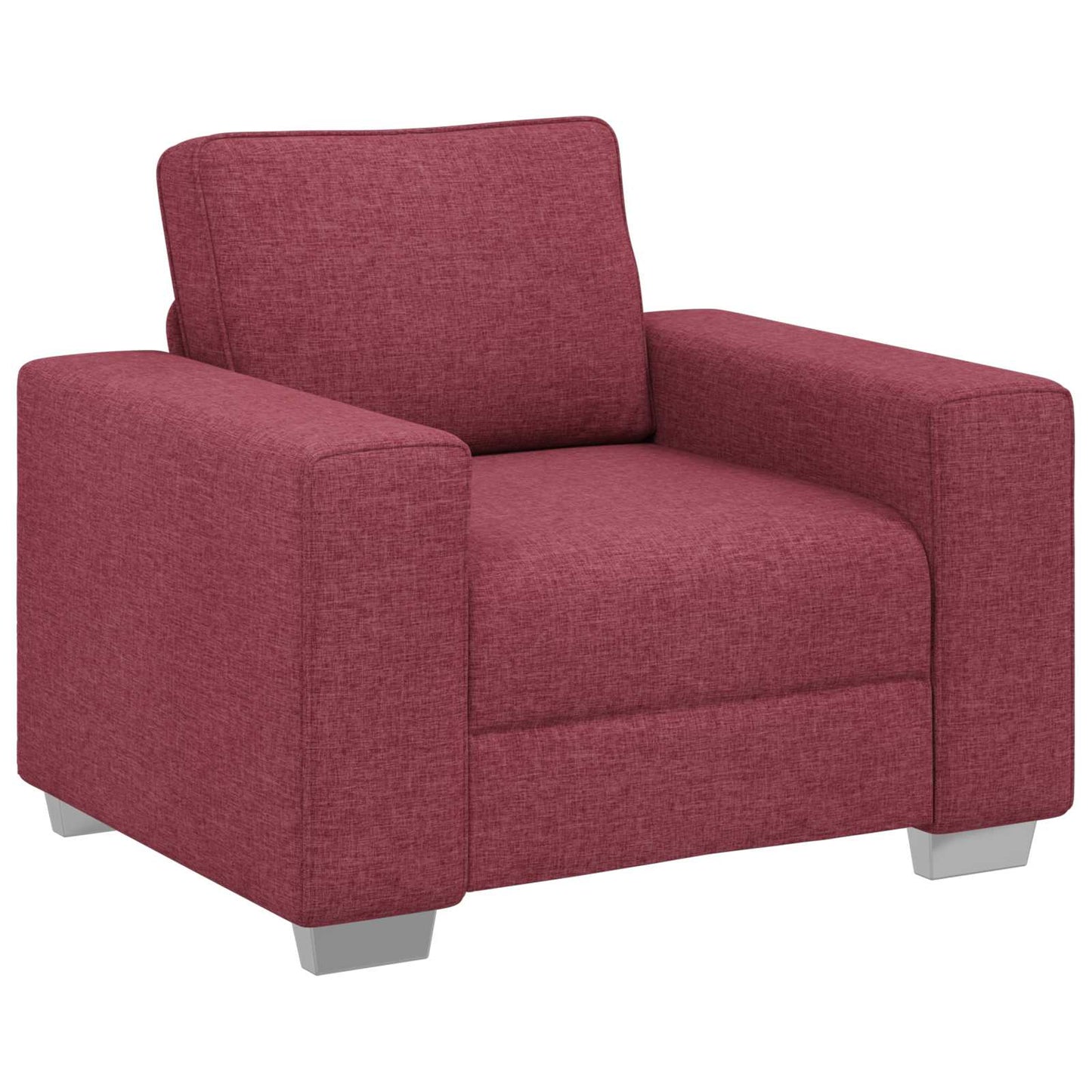 Sofa 3 pcs Wind Rot 219 x 80 x 82 cm Leinenmischgewebe