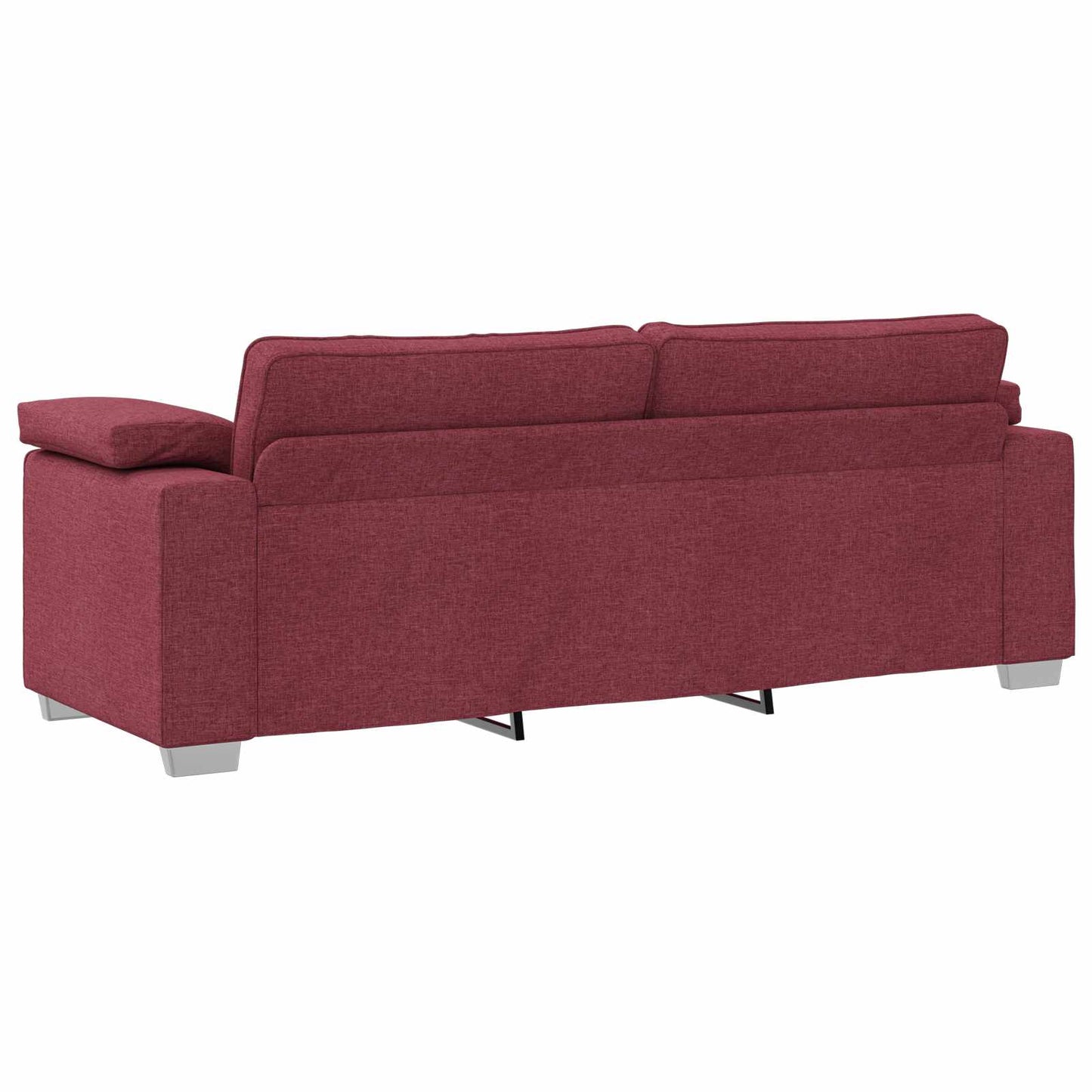 Sofa 3 pcs Wind Rot 219 x 80 x 82 cm Leinenmischgewebe