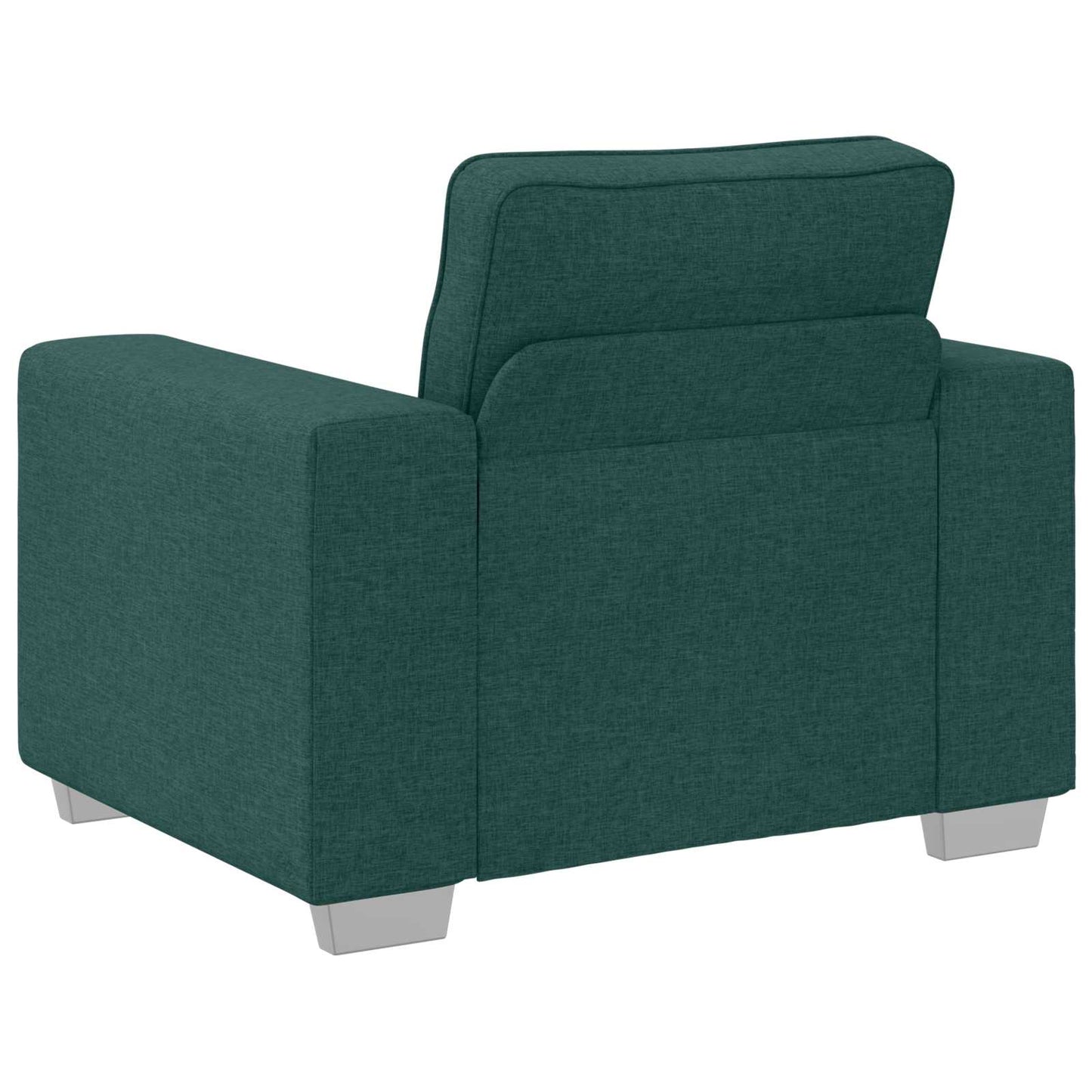 Sofa 3 pcs Dunkelgrün 219 x 80 x 82 cm Leinenmischgewebe