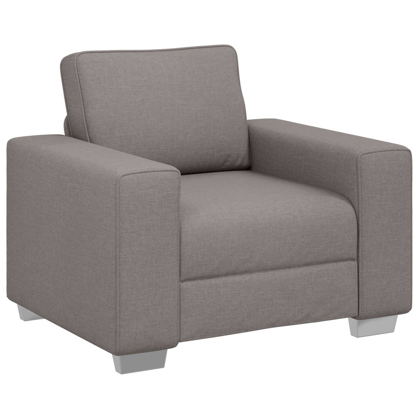 Sofa 3 pcs Taupe 219 x 80 x 82 cm Leinenmischgewebe