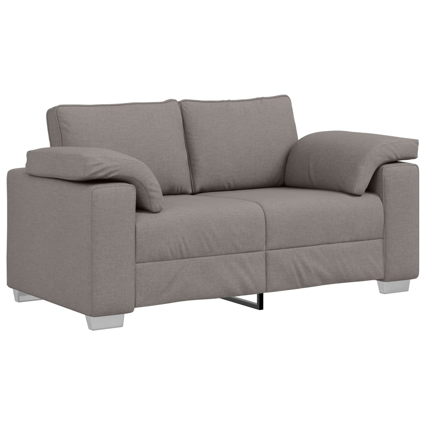 Sofa 3 pcs Taupe 219 x 80 x 82 cm Leinenmischgewebe