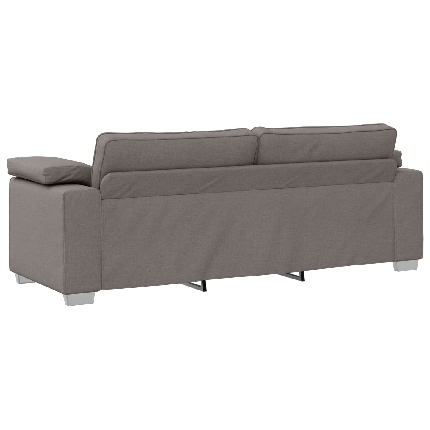 Sofa 3 pcs Taupe 219 x 80 x 82 cm Leinenmischgewebe
