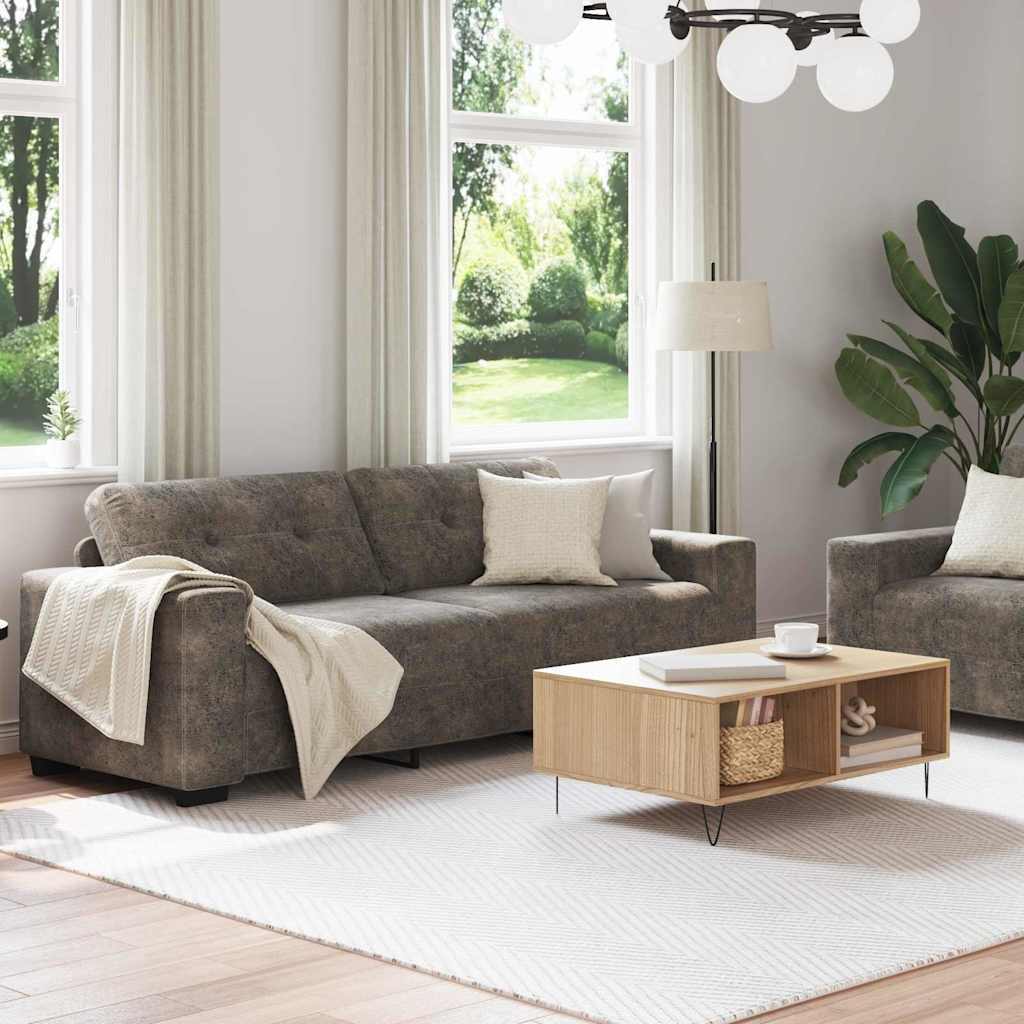 | Sofa | 2 pcs Dunkelgrau 221 x 78 x 80 cm Kunstleder