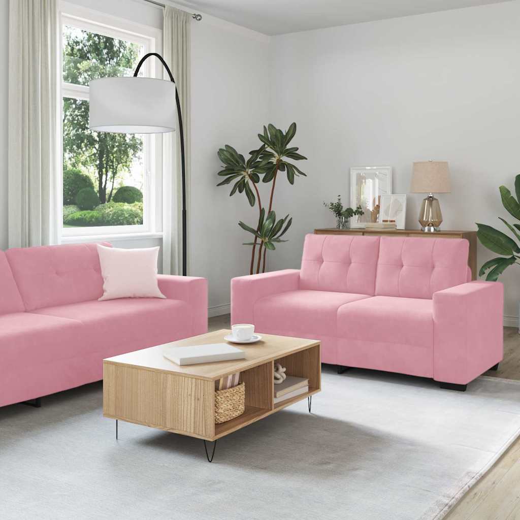 | Sofa Set | 2 pcs Rosa 221 x 78 x 80 cm Samt