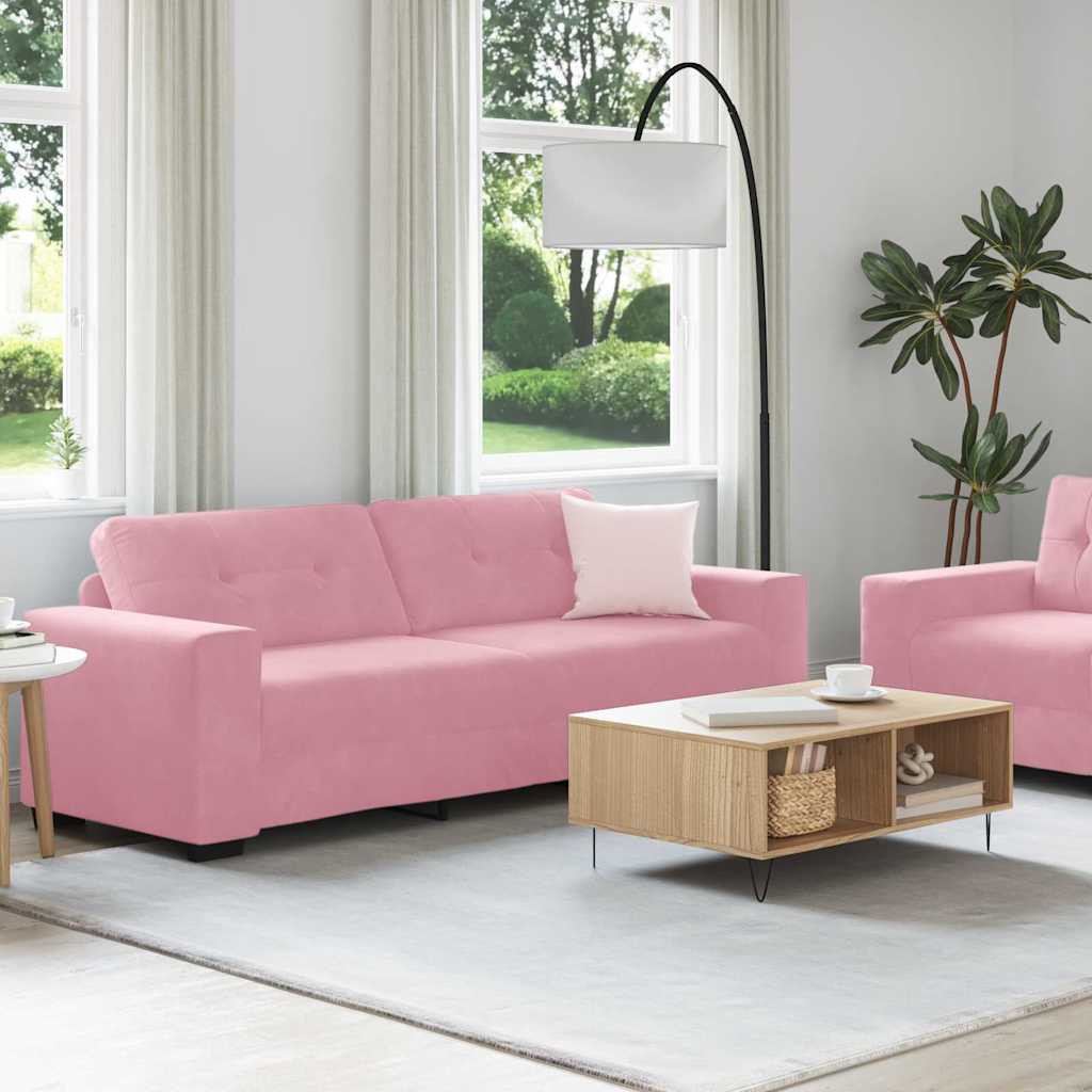 | Sofa Set | 2 pcs Rosa 221 x 78 x 80 cm Samt
