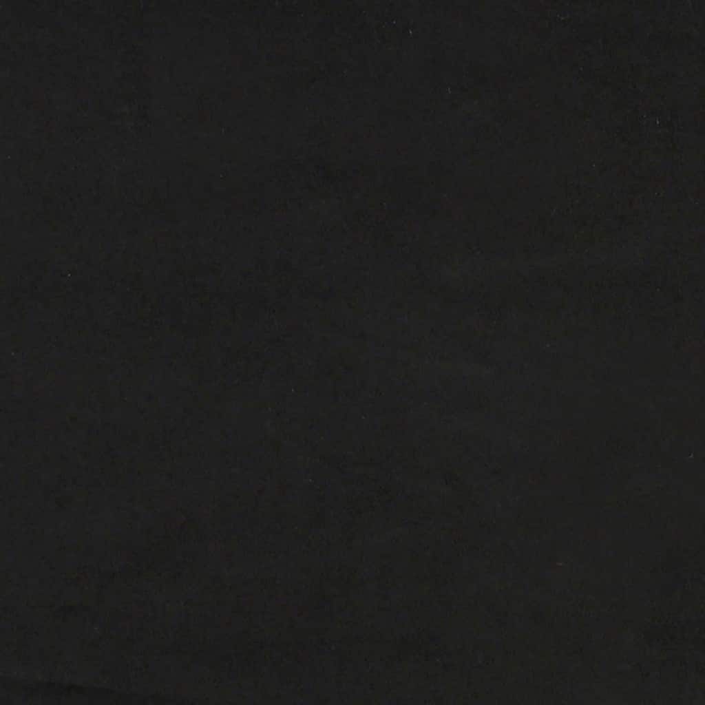 2-teiliges Sofa-Set mit Kissen, schwarzer Samt