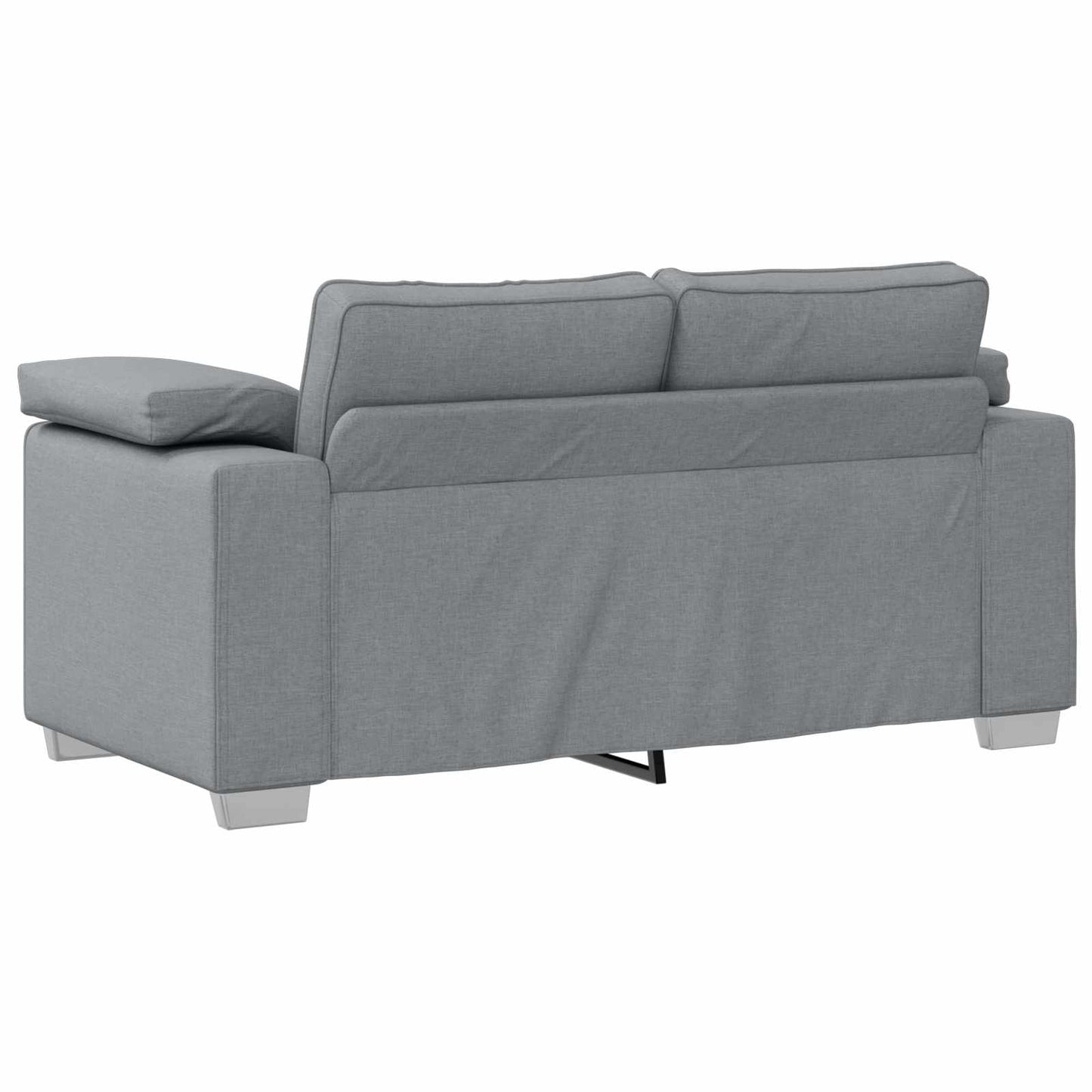 Sofa 2 pcs Hellgrau 219 x 80 x 82 cm Stoff