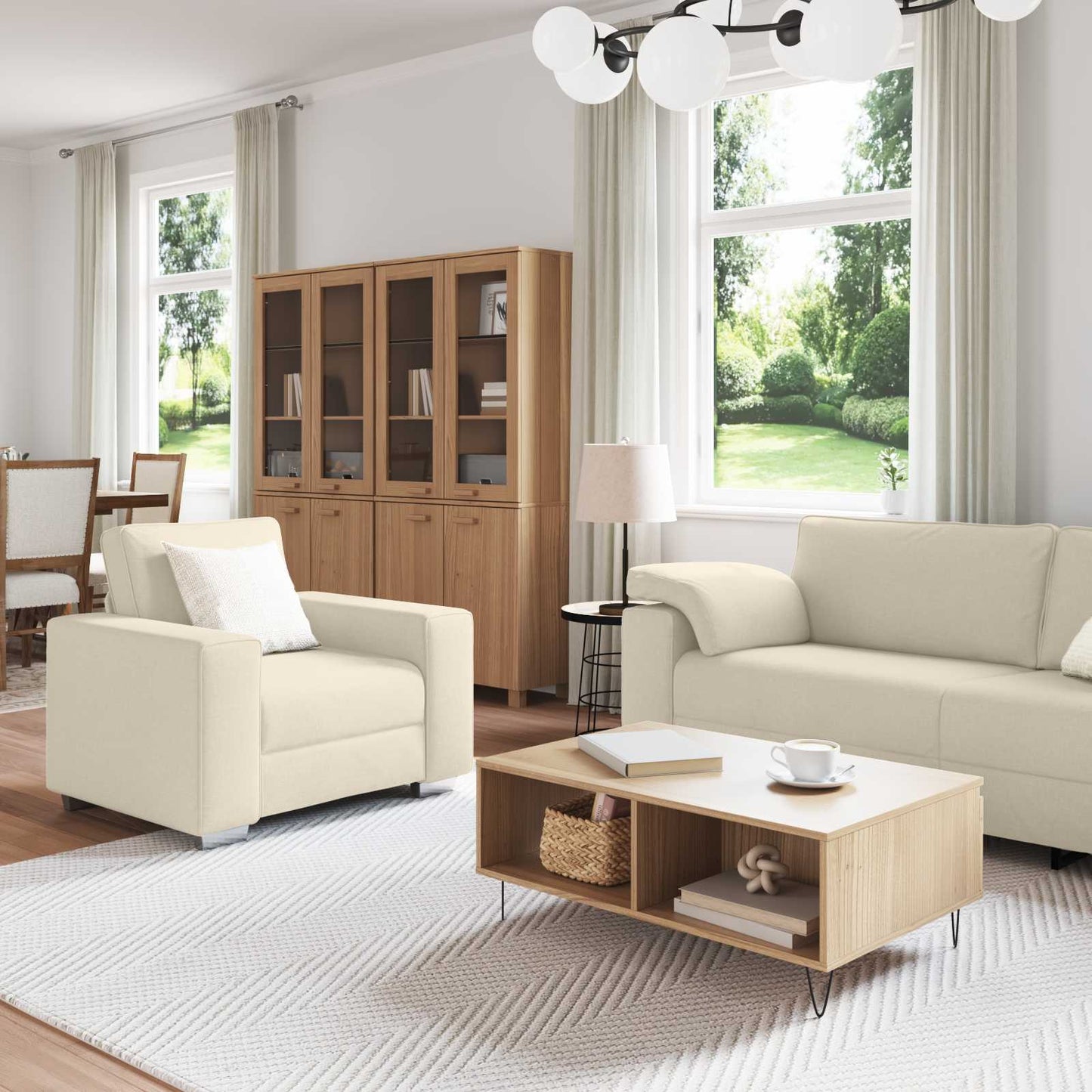 Sofa 2 pcs Weinrot 219 x 80 x 82 cm Stoff