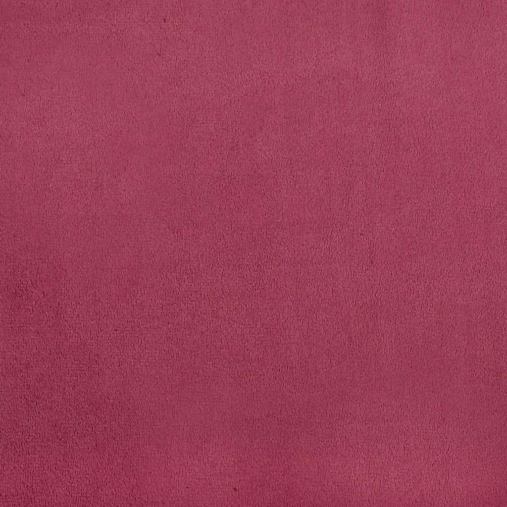2-teiliges Sofa-Set mit Kissen, weinroter Samt