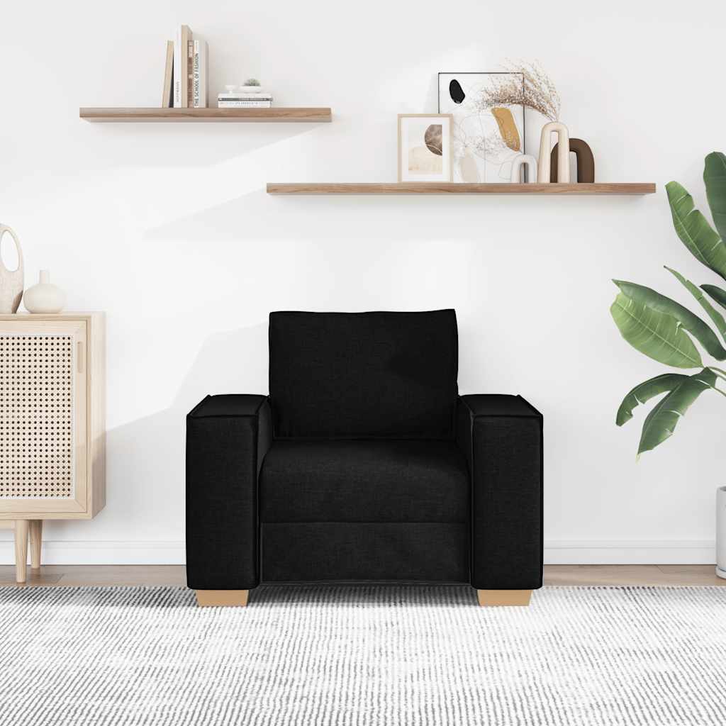 Sofa Stuhl Schwarz 100x78x84 cm Stoff