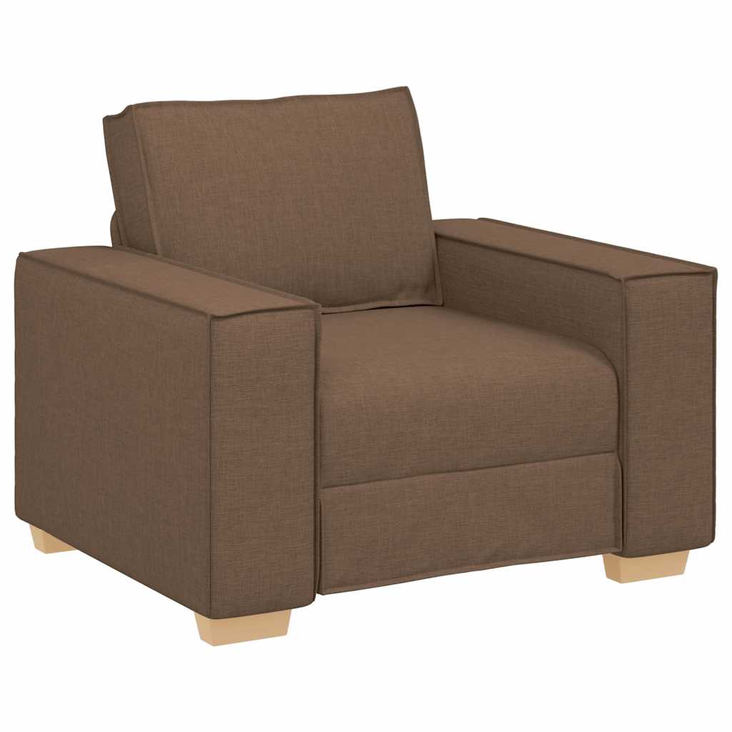 Sofa Stuhl Braun 100x78x84 cm Stoff
