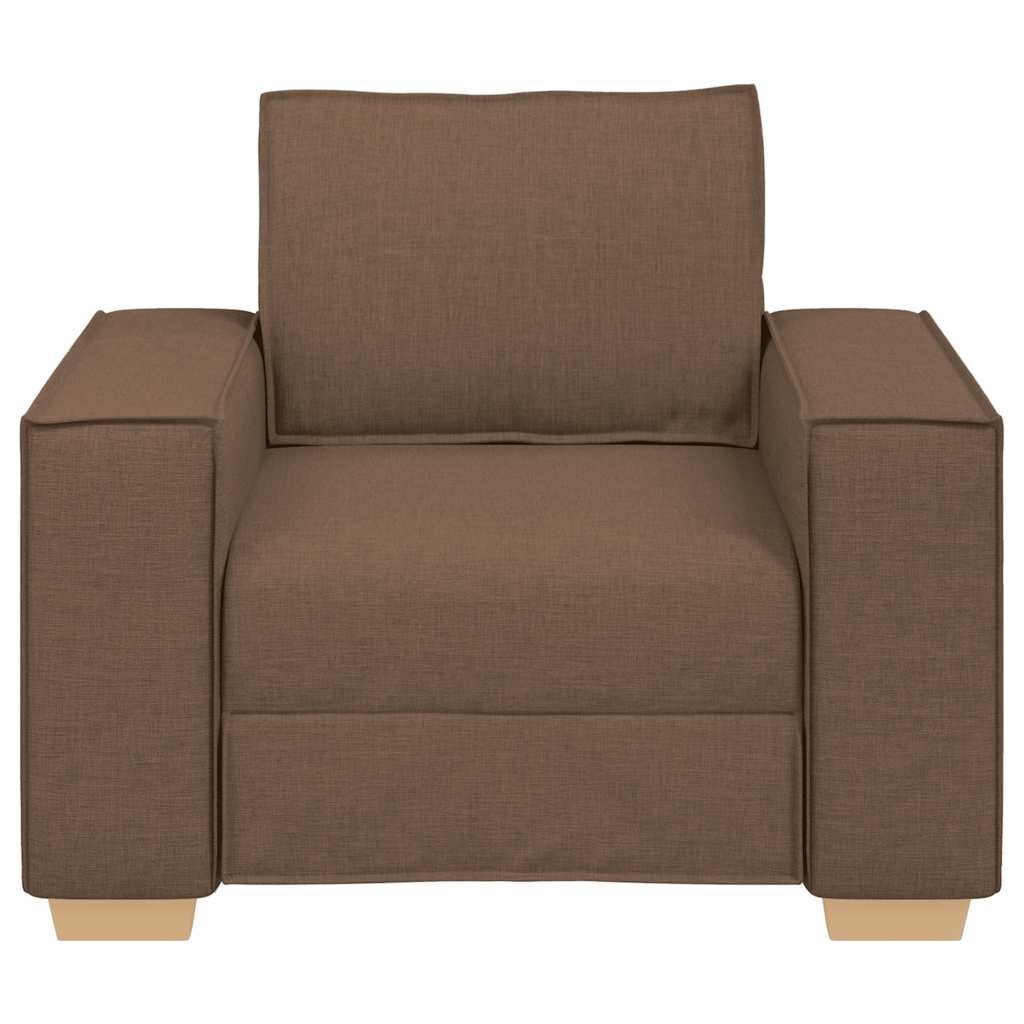 Sofa Stuhl Braun 100x78x84 cm Stoff
