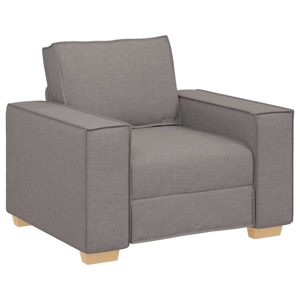 Sofa Stuhl Taupe 100x78x84 cm Stoff