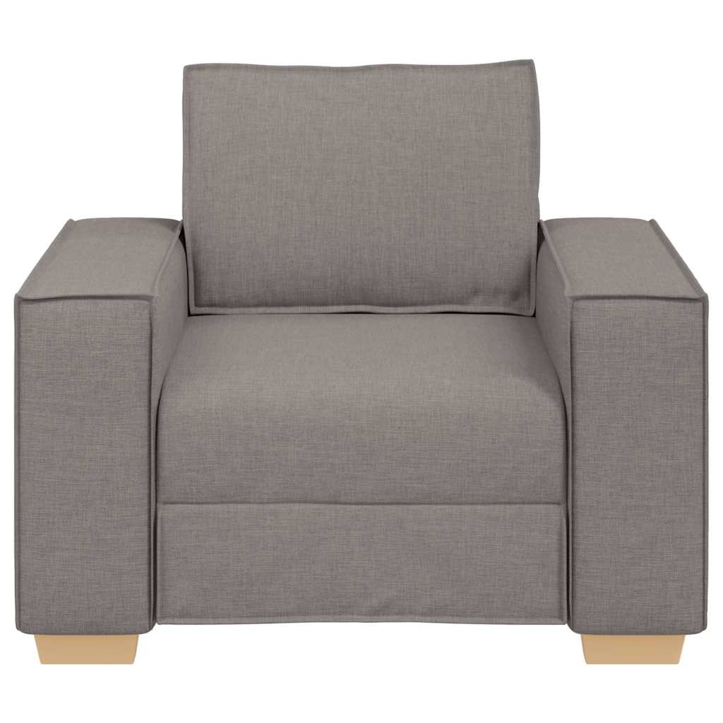 Sofa Stuhl Taupe 100x78x84 cm Stoff