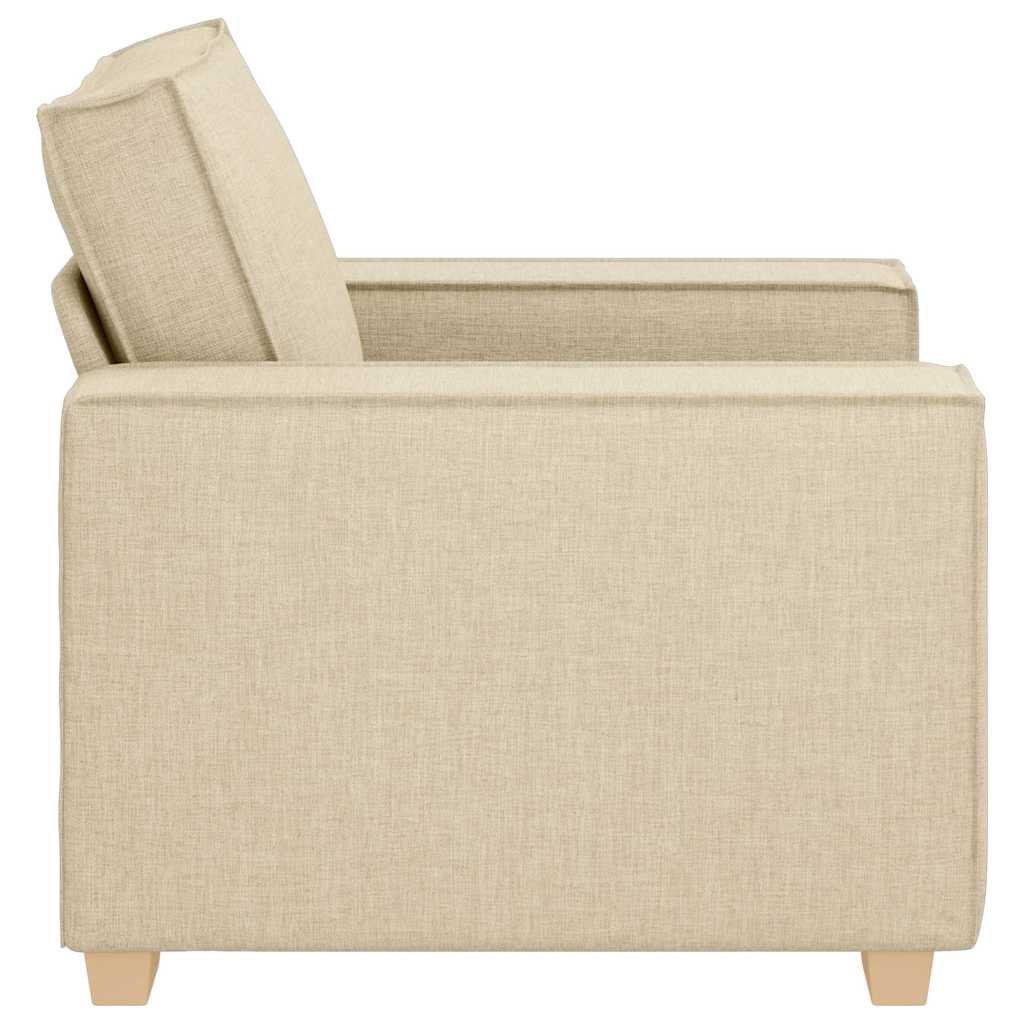 Sofa Stuhl Creme 100x78x84 cm Stoff