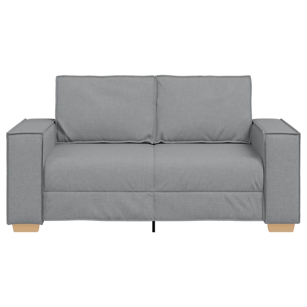 2-Sitzer Sofa Hellgrau 160x78x84 cm Stoff
