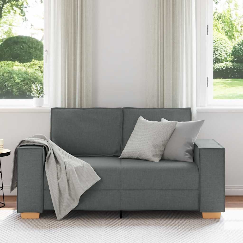 2-Sitzer Sofa Dunkelgrau 160x78x84 cm Stoff