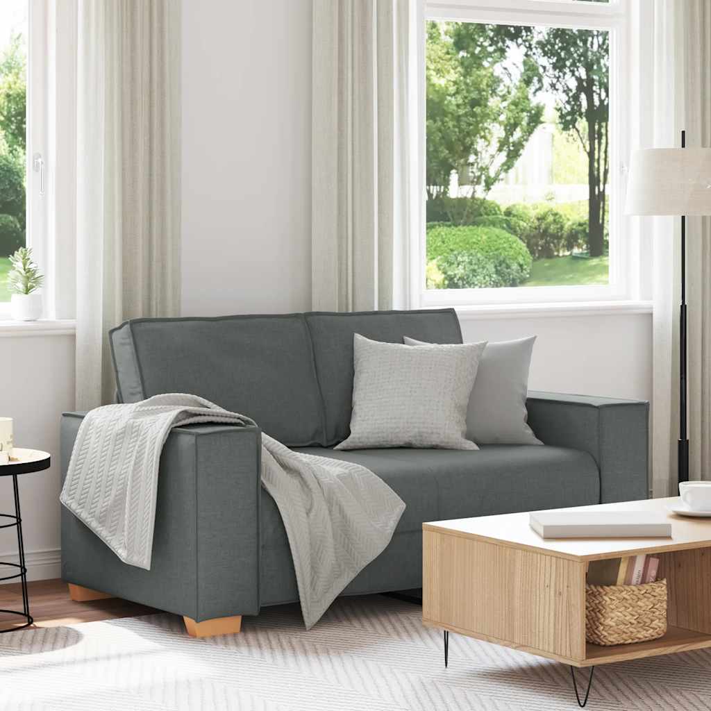 2-Sitzer Sofa Dunkelgrau 160x78x84 cm Stoff