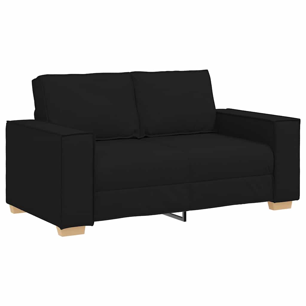 2-Sitzer Sofa Schwarz 160x78x84 cm Stoff