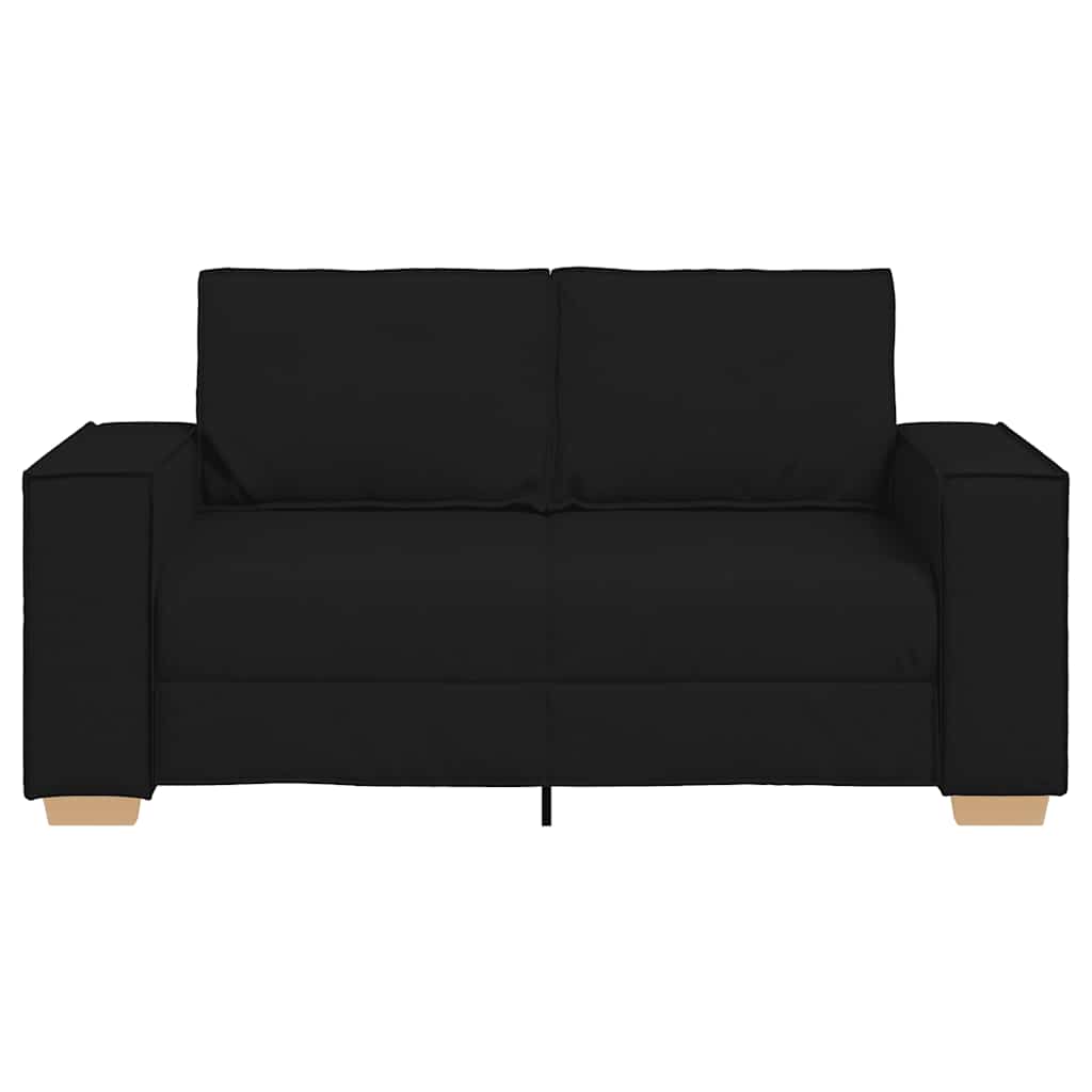 2-Sitzer Sofa Schwarz 160x78x84 cm Stoff