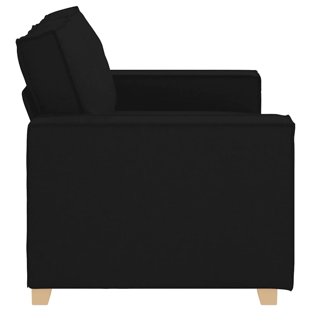 2-Sitzer Sofa Schwarz 160x78x84 cm Stoff