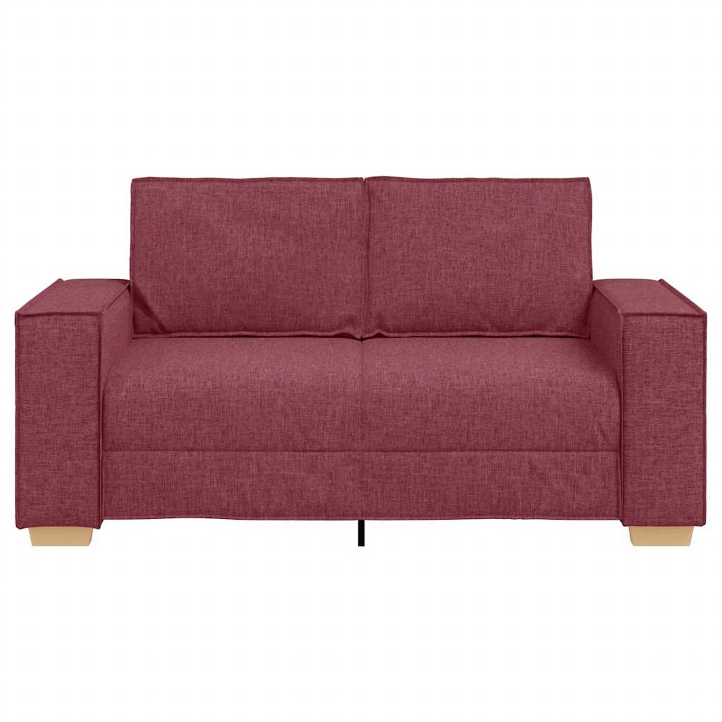 2-Sitzer Sofa Weinrot 160x78x84 cm Stoff