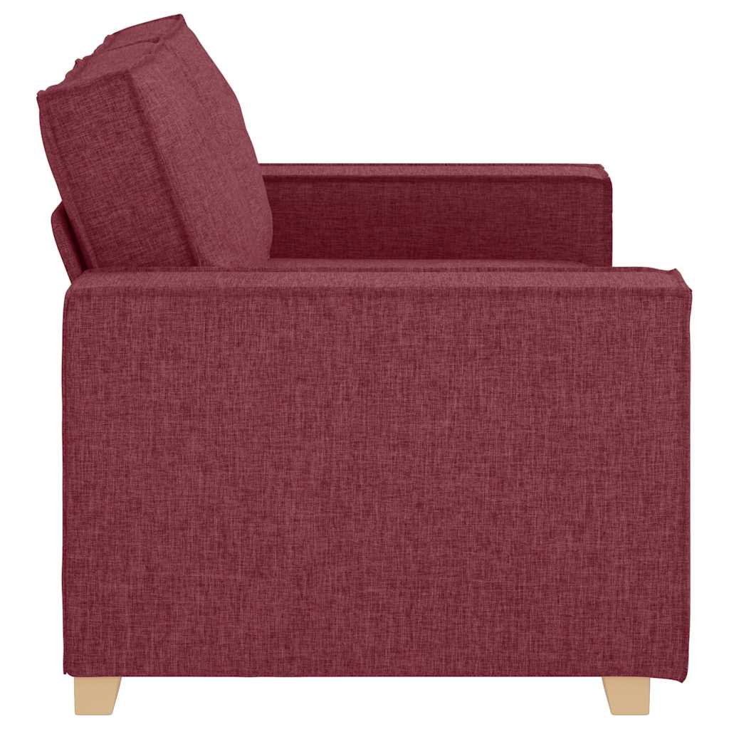 2-Sitzer Sofa Weinrot 160x78x84 cm Stoff