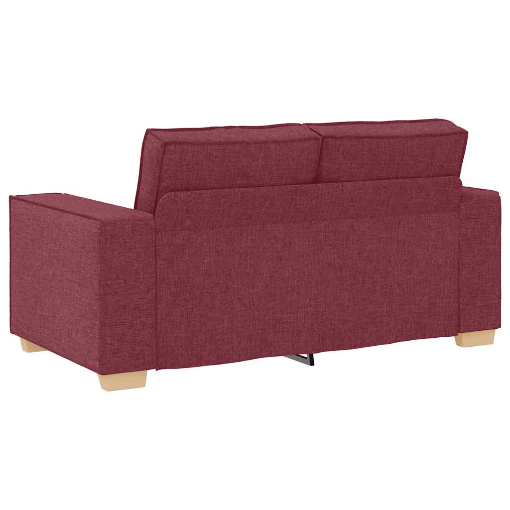 2-Sitzer Sofa Weinrot 160x78x84 cm Stoff