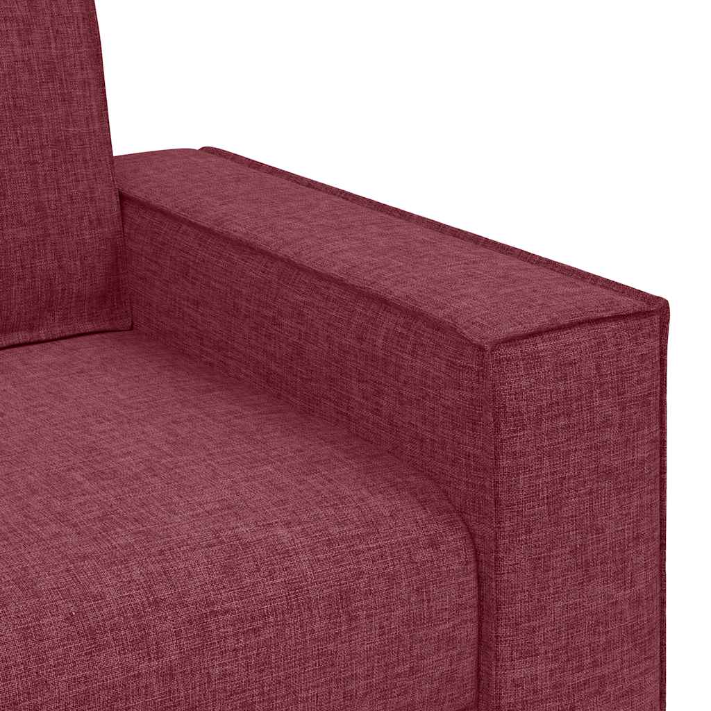 2-Sitzer Sofa Weinrot 160x78x84 cm Stoff