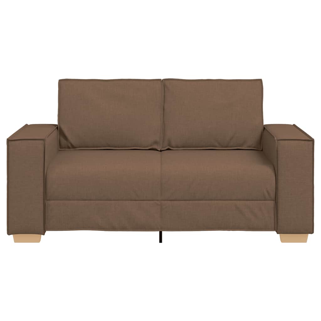 2-Sitzer Sofa Braun 160x78x84 cm Stoff