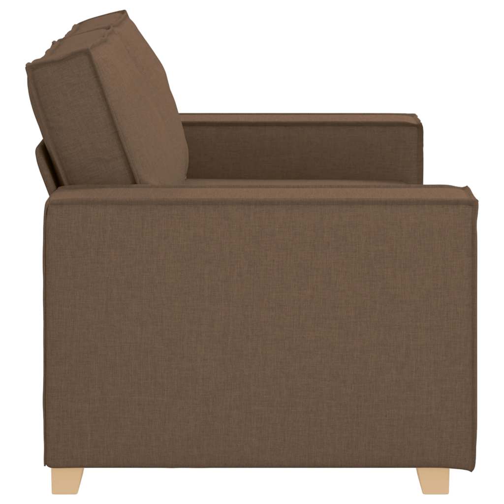 2-Sitzer Sofa Braun 160x78x84 cm Stoff