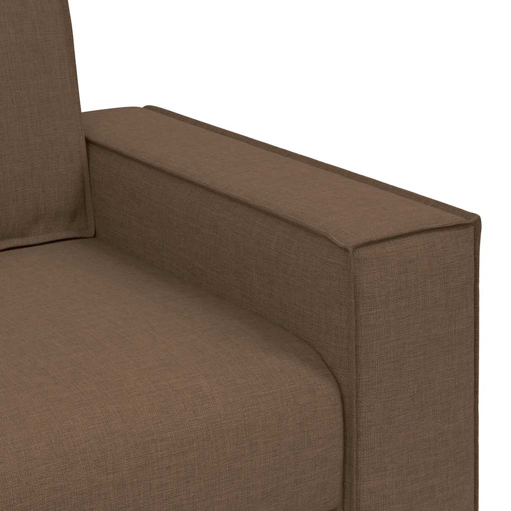 2-Sitzer Sofa Braun 160x78x84 cm Stoff