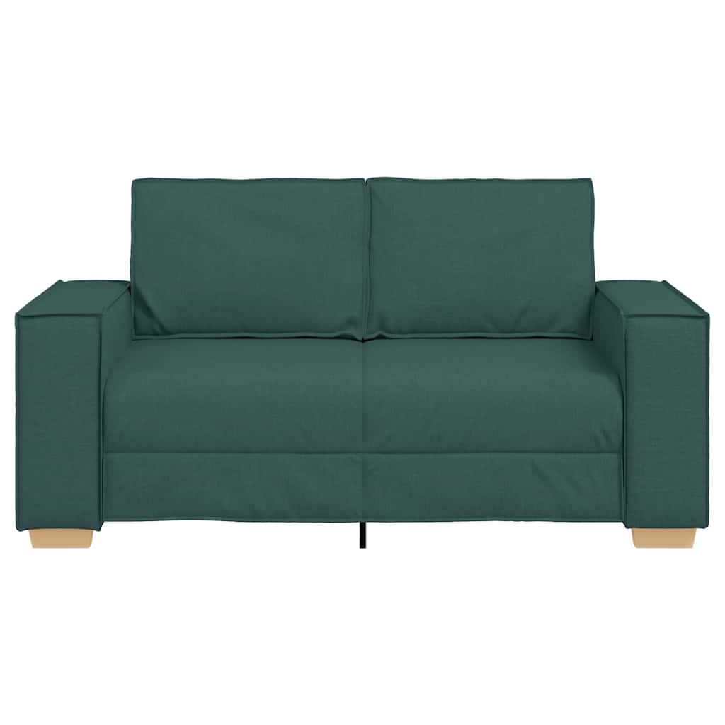 2-Sitzer Sofa Dunkelgrün 160x78x84 cm Stoff