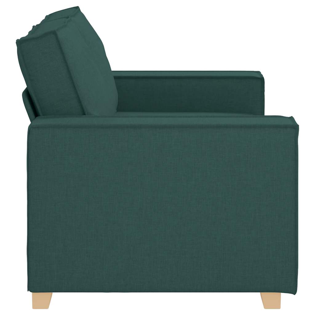 2-Sitzer Sofa Dunkelgrün 160x78x84 cm Stoff