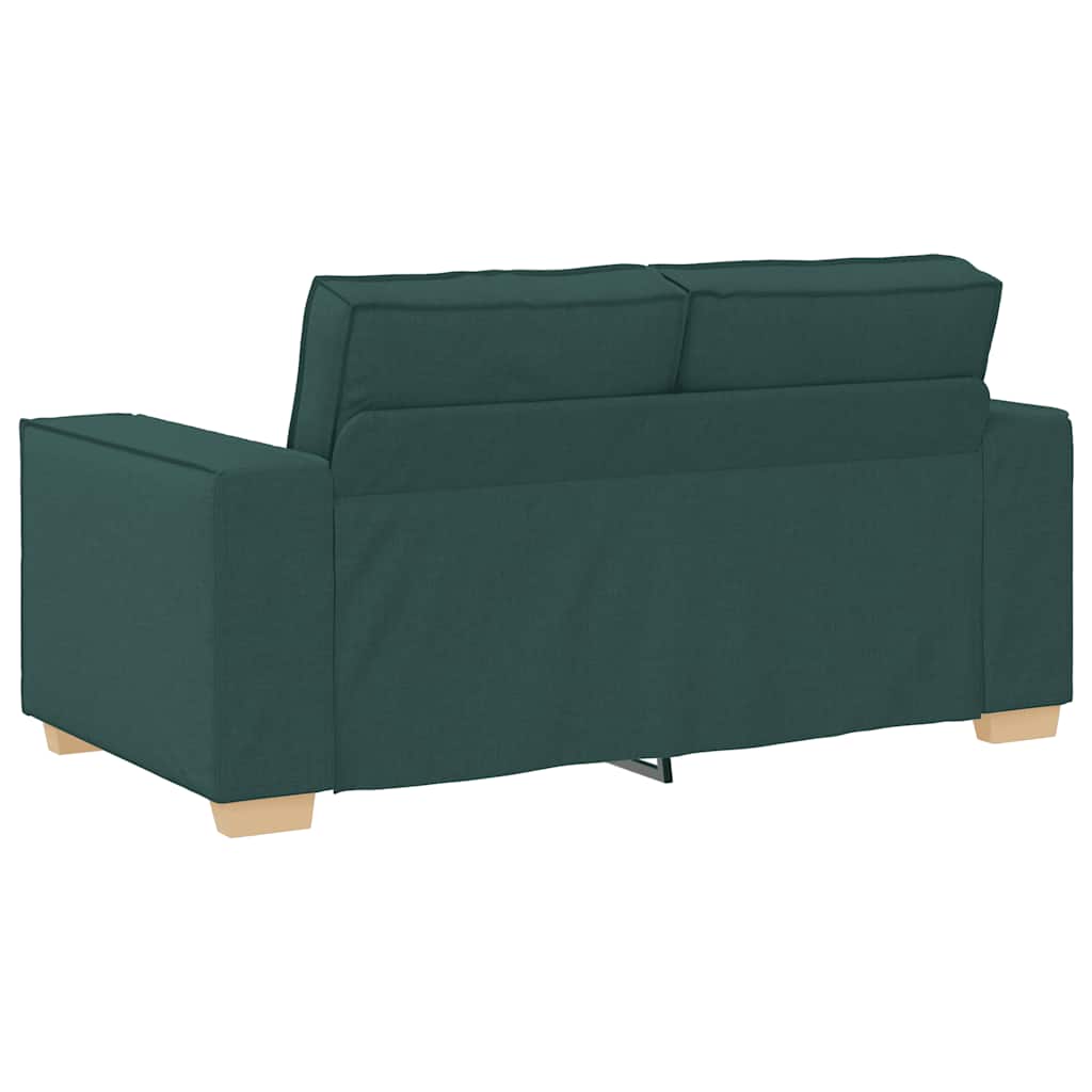 2-Sitzer Sofa Dunkelgrün 160x78x84 cm Stoff