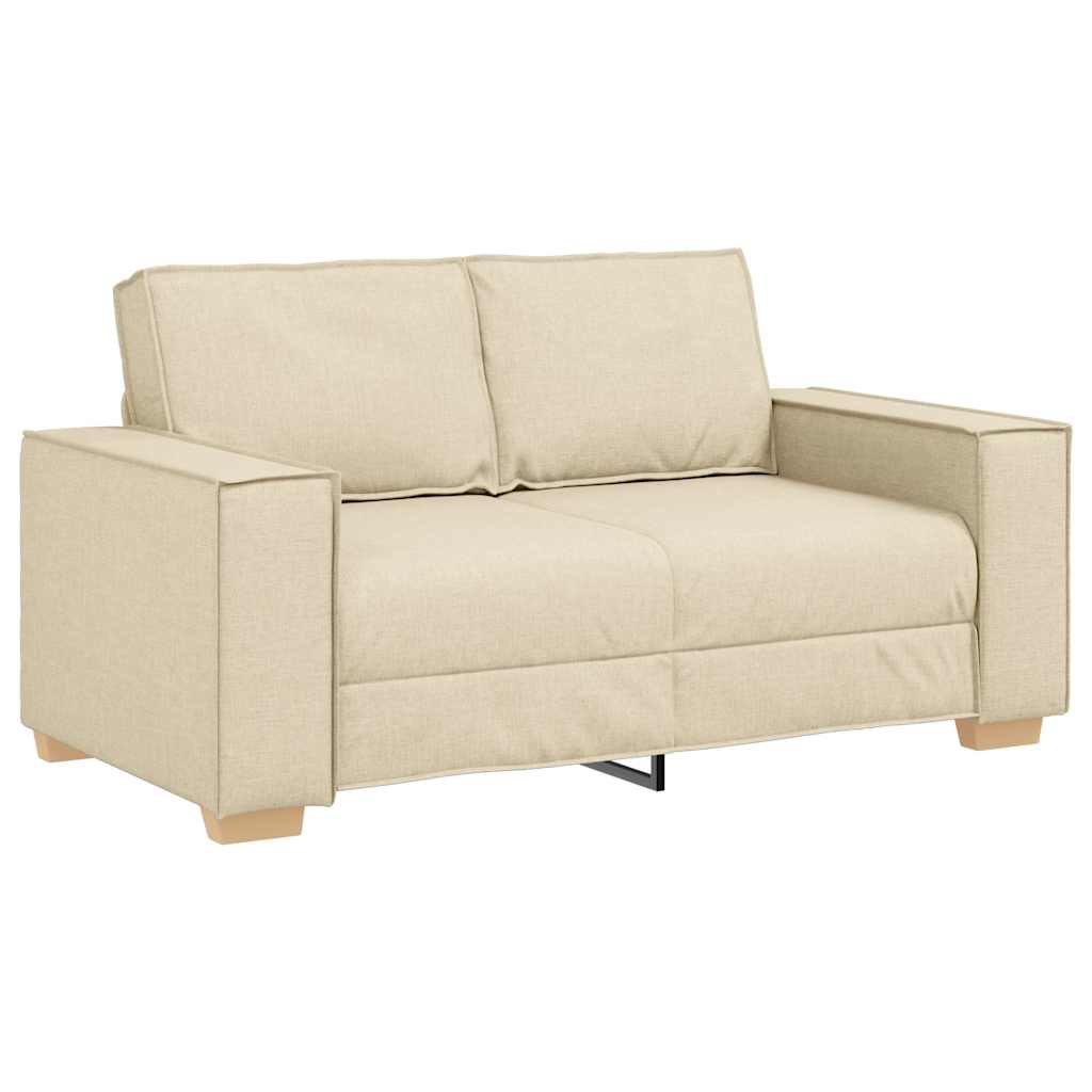 2-Sitzer Sofa Creme 160x78x84 cm Stoff