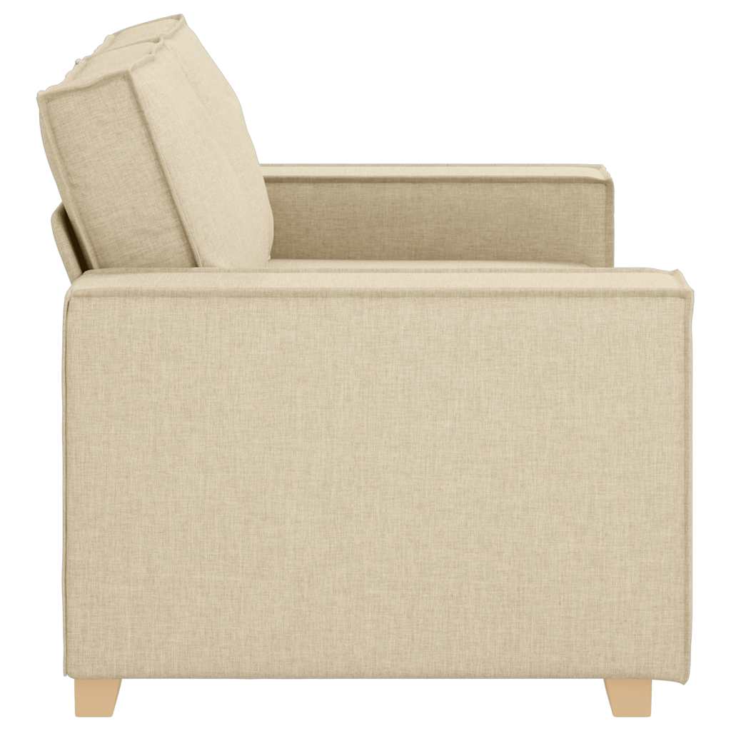 2-Sitzer Sofa Creme 160x78x84 cm Stoff
