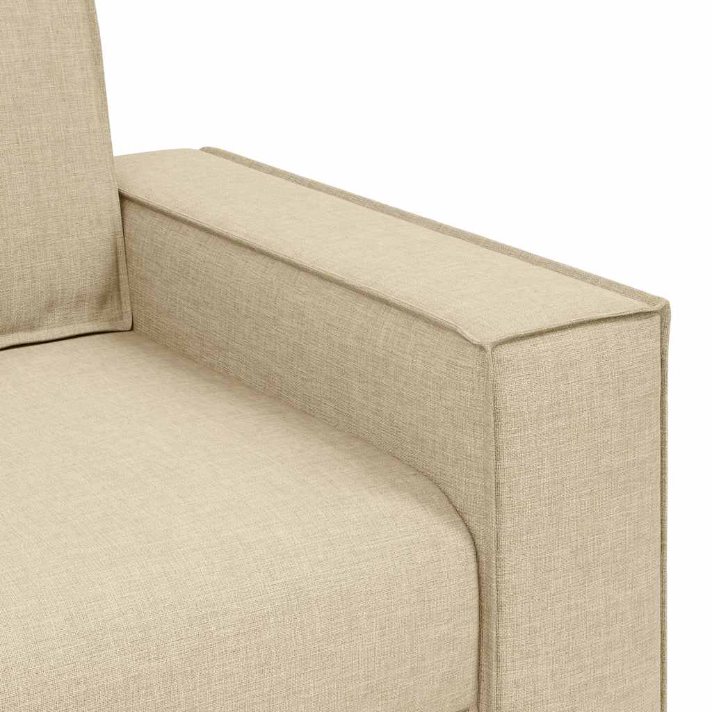 2-Sitzer Sofa Creme 160x78x84 cm Stoff