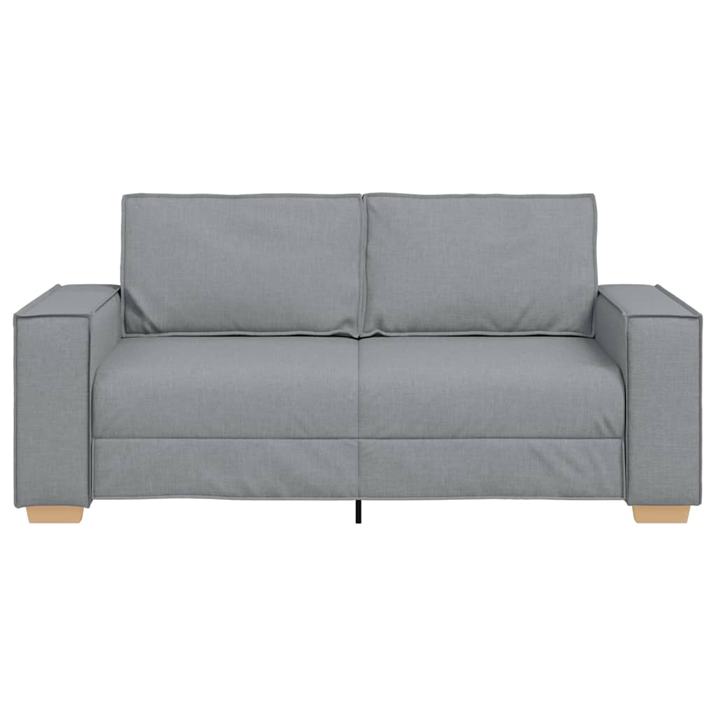2-Sitzer Sofa Hellgrau 180x78x84 cm Stoff