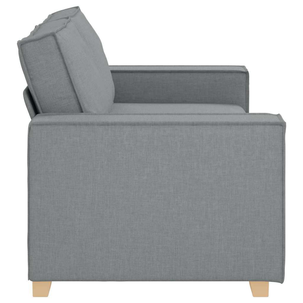 2-Sitzer Sofa Hellgrau 180x78x84 cm Stoff