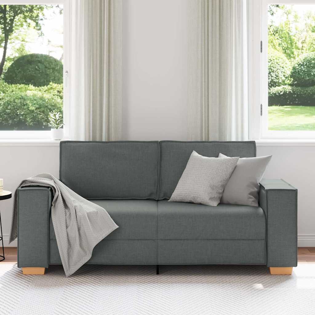2-Sitzer Sofa Dunkelgrau 180x78x84 cm Stoff