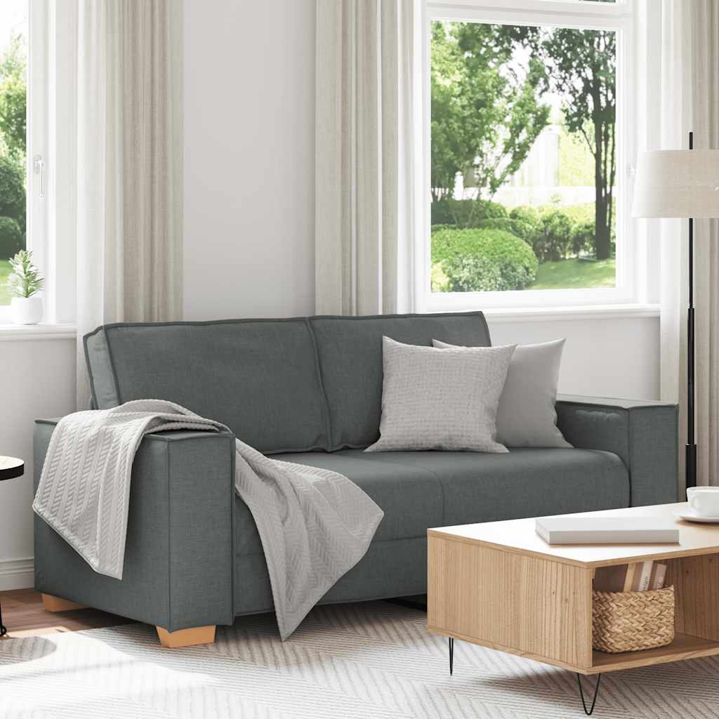 2-Sitzer Sofa Dunkelgrau 180x78x84 cm Stoff