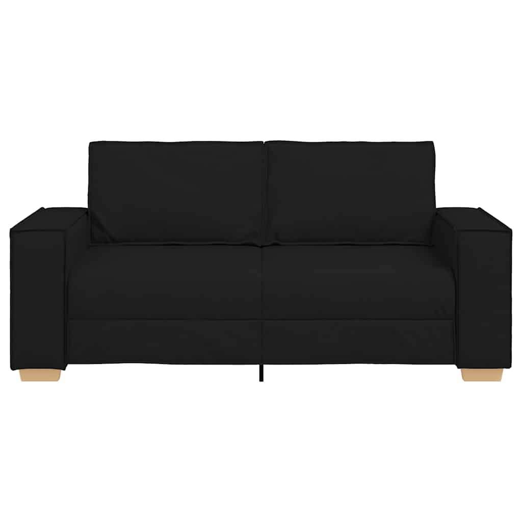 2-Sitzer Sofa Schwarz 180x78x84 cm Stoff