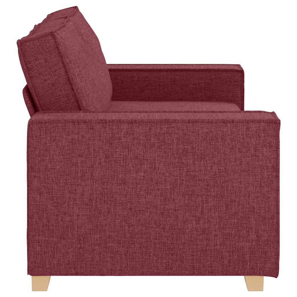 2-Sitzer Sofa Weinrot 180x78x84 cm Stoff