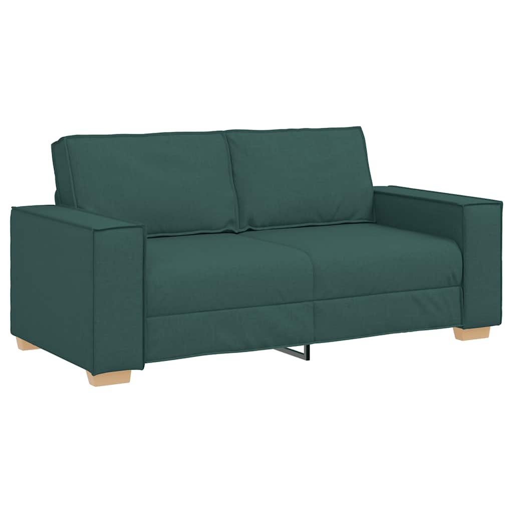 2-Sitzer Sofa Dunkelgrün 180x78x84 cm Stoff