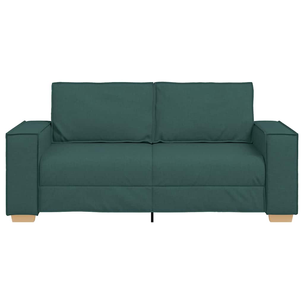 2-Sitzer Sofa Dunkelgrün 180x78x84 cm Stoff
