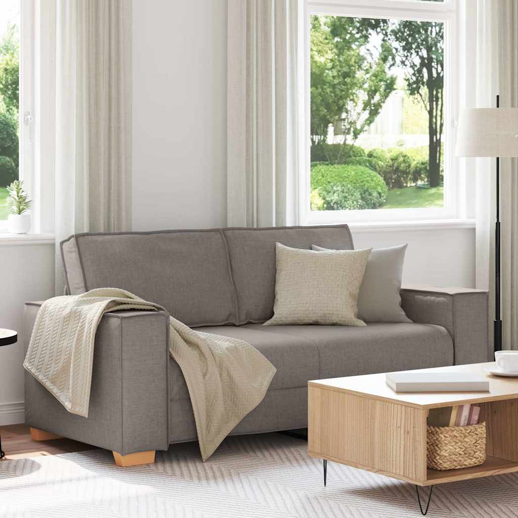 2-Sitzer Sofa Taupe 180x78x84 cm Stoff