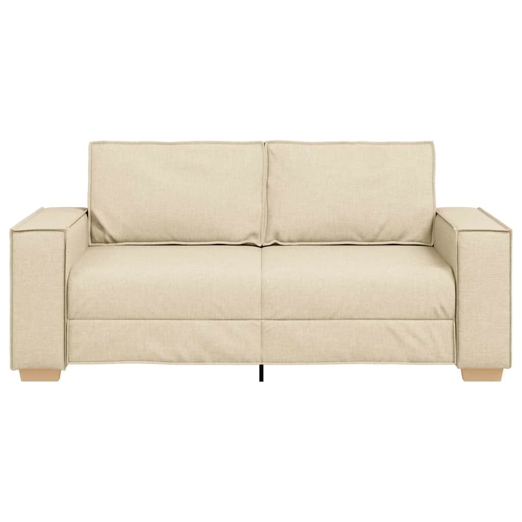 2-Sitzer Sofa Creme 180x78x84 cm Stoff
