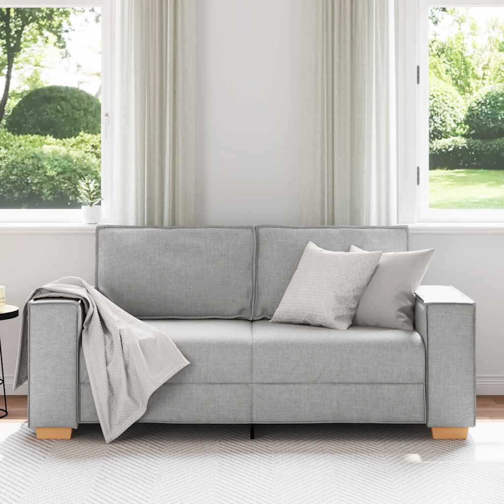 2-Sitzer Sofa Wolkengrau 180x78x84 cm Stoff